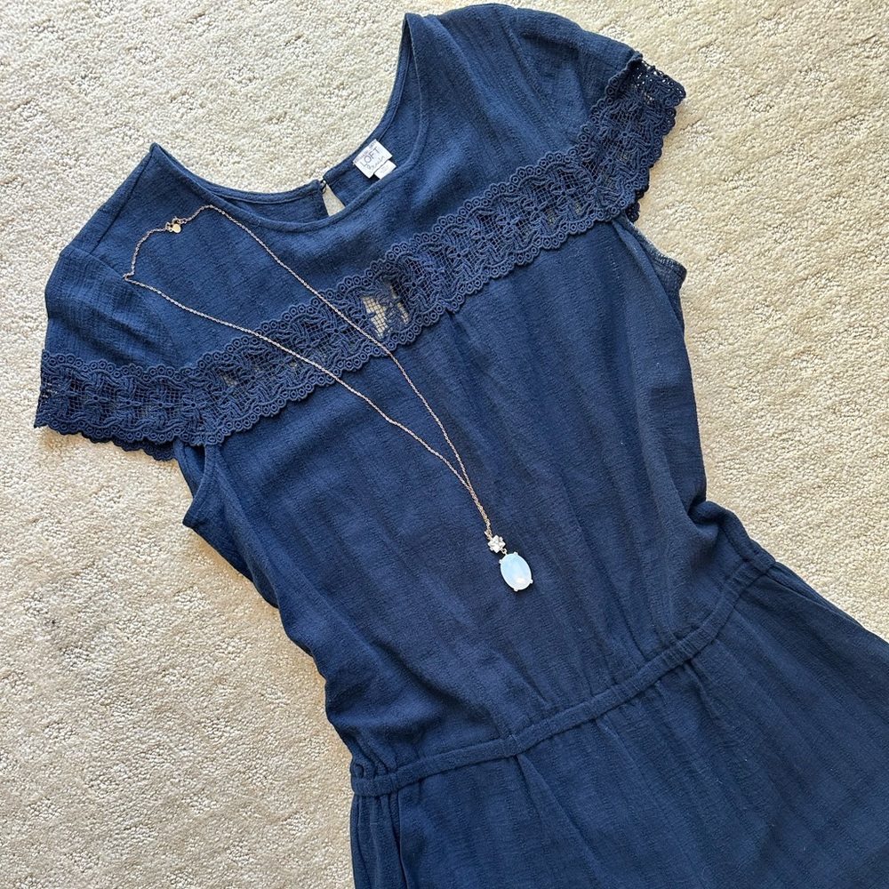 LOFT Beach Crochet Romper - Picture 2 of 4